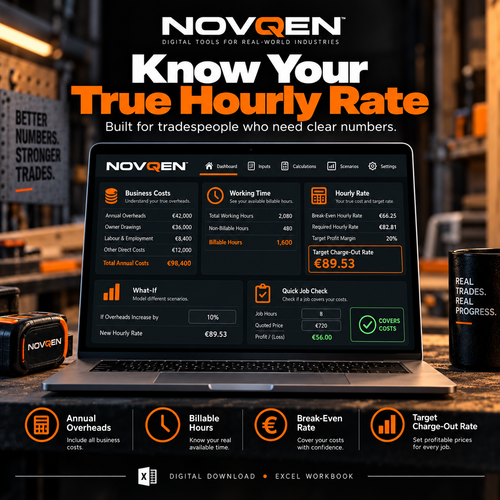 NOVQEN true hourly rate calculator preview